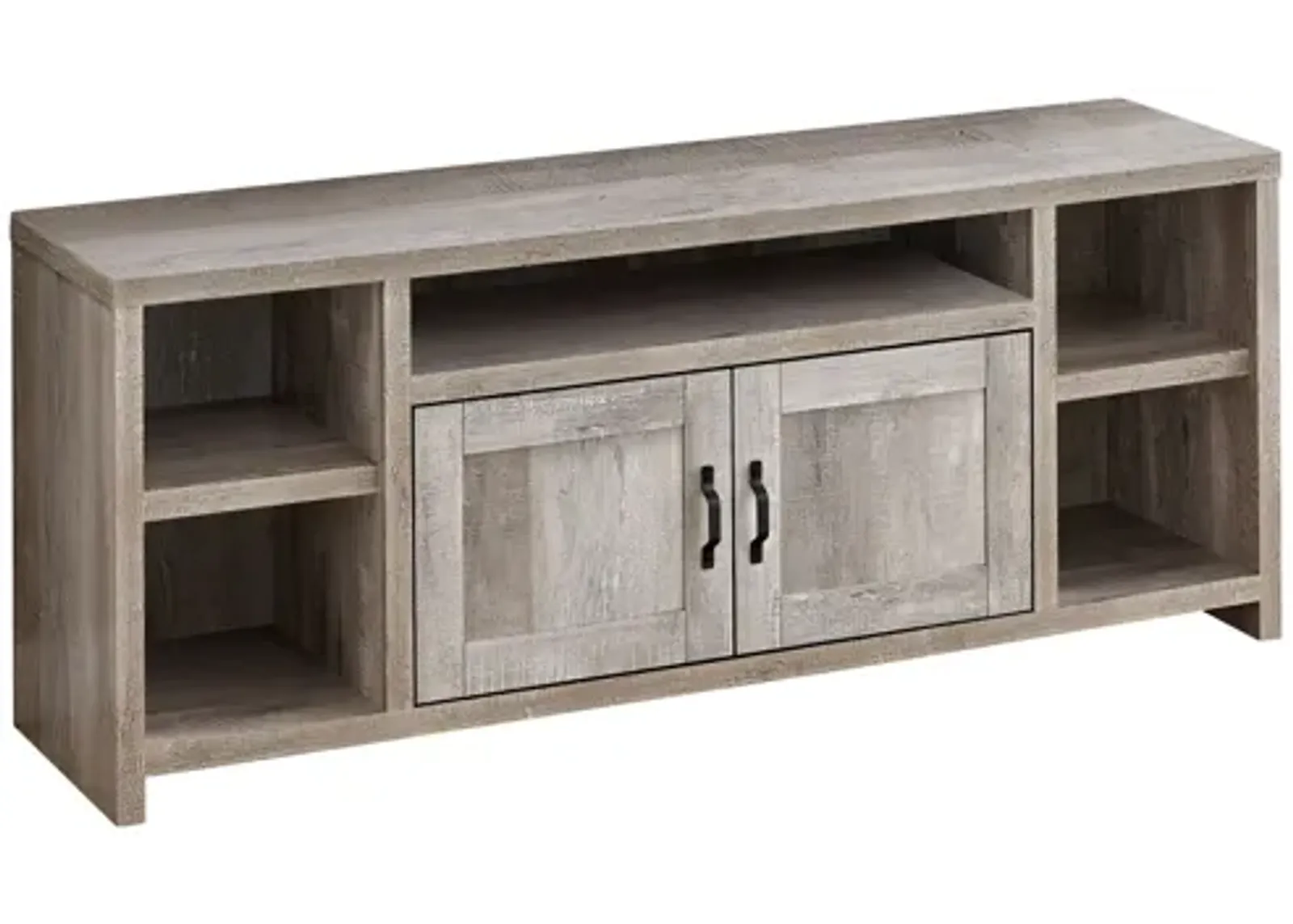 Taupe Reclaimed Wood-Look TV Stand