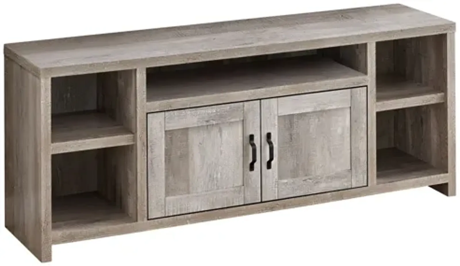 Taupe Reclaimed Wood-Look TV Stand