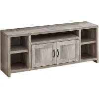 Taupe Reclaimed Wood-Look TV Stand