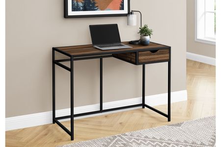 Brown Reclaimed Wood 42" Computer Desk