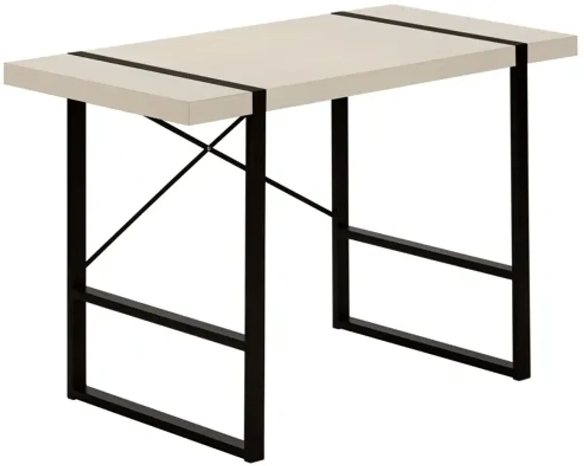 Modern Taupe 48" Computer Desk