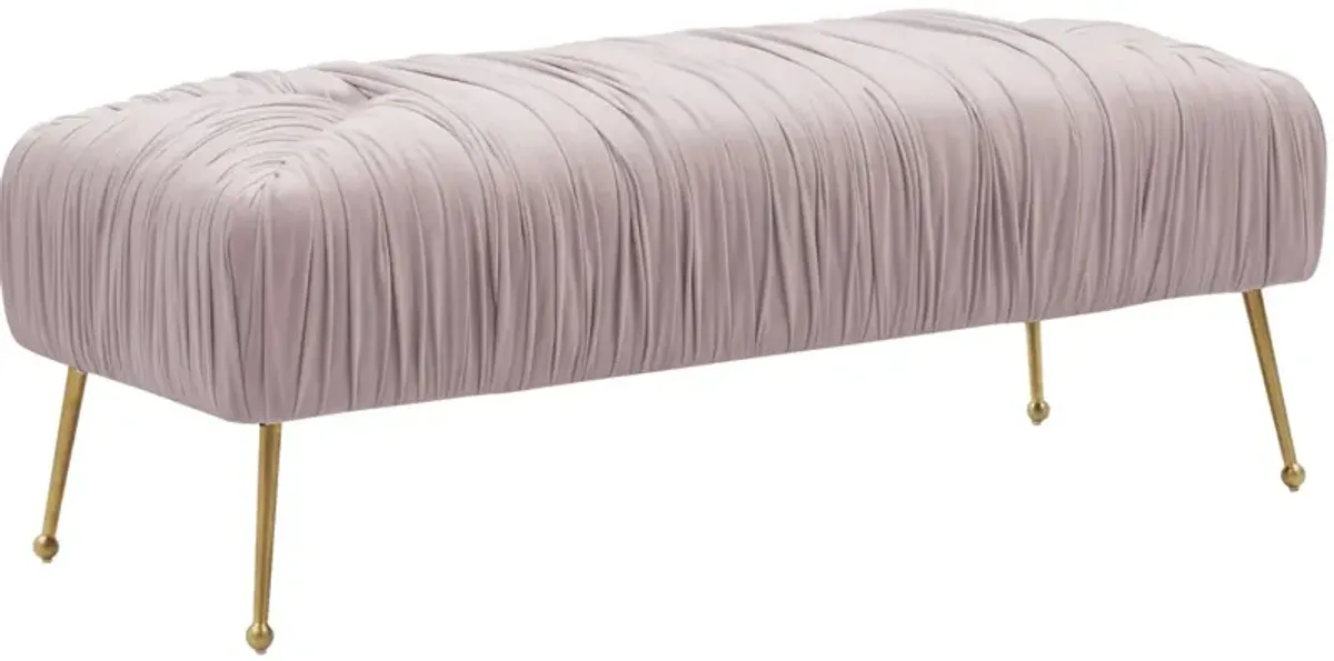 Jessica Mauve Velvet Bench