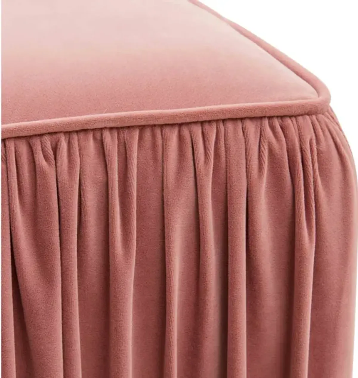 Morgan Mauve Pleated Ottoman