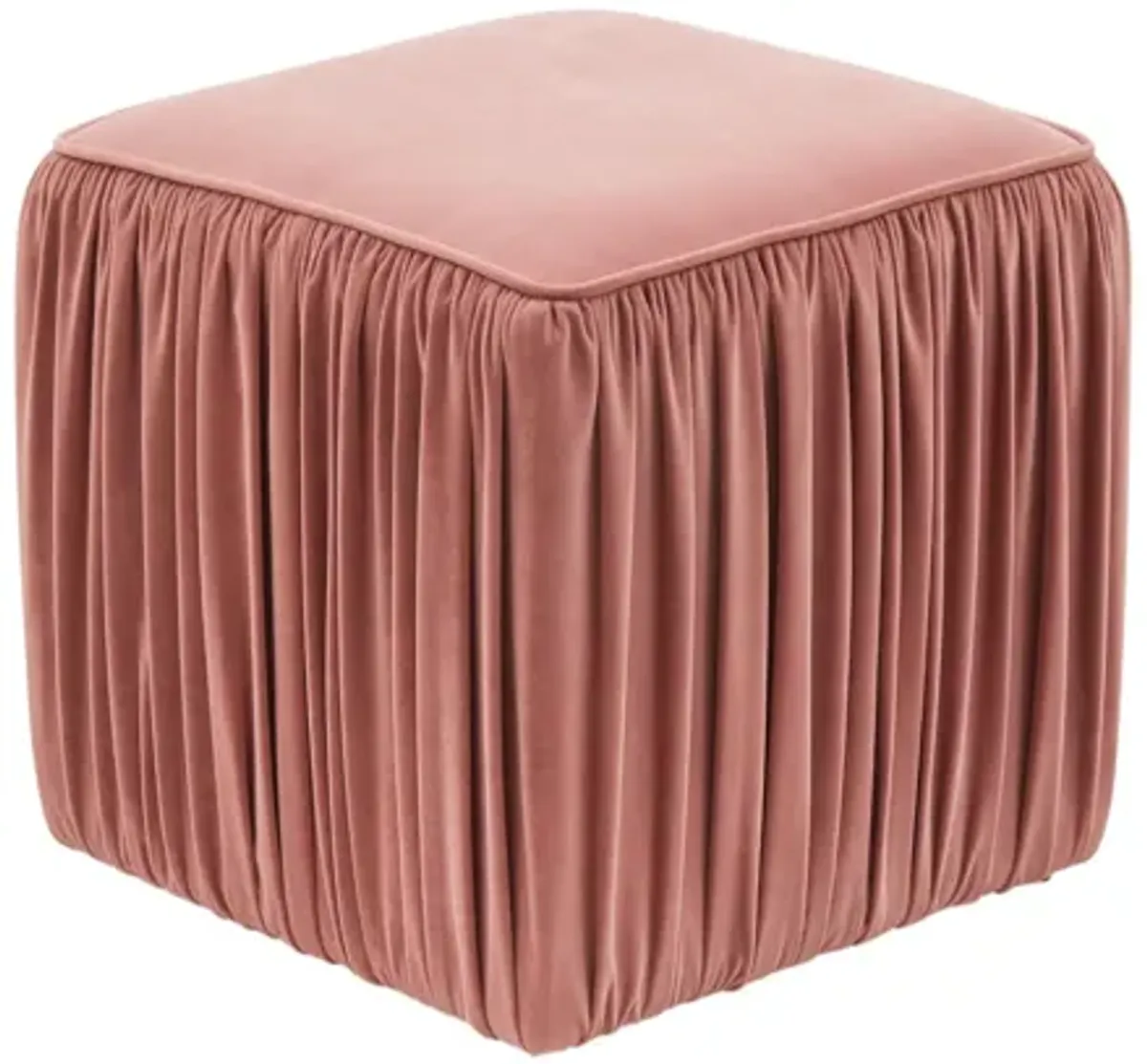 Morgan Mauve Pleated Ottoman