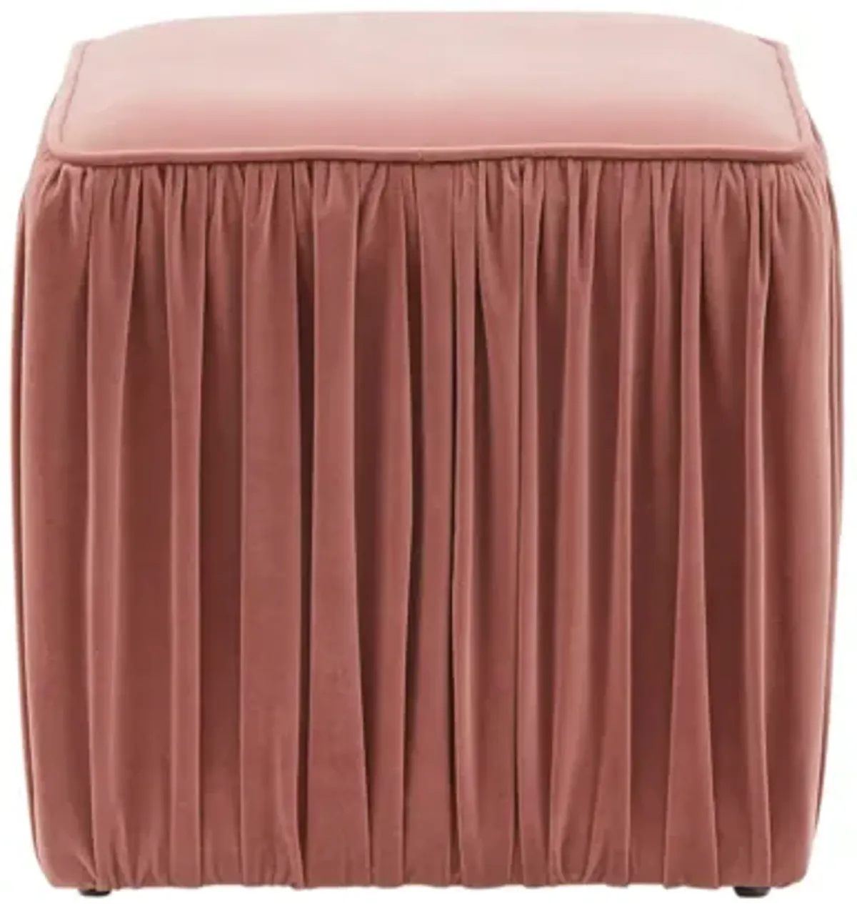 Morgan Mauve Pleated Ottoman