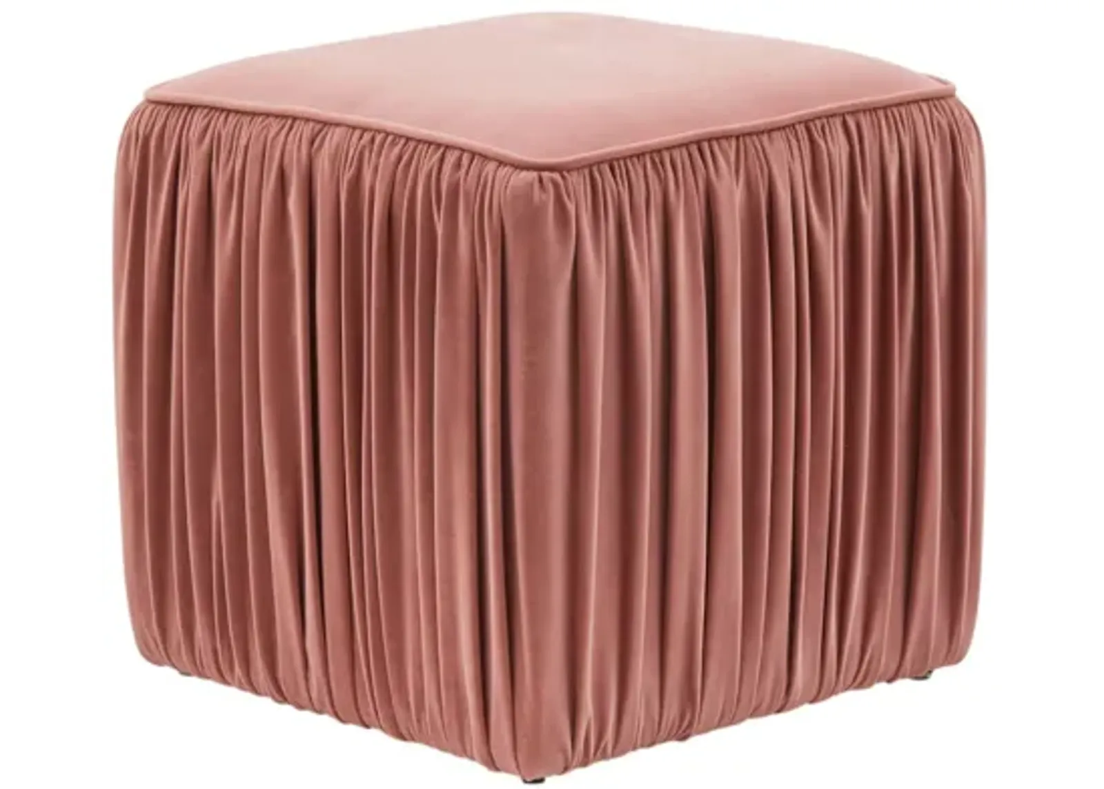 Morgan Mauve Pleated Ottoman