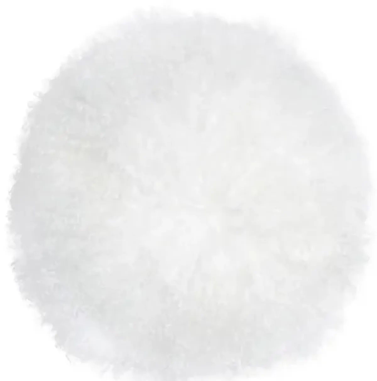 New Zealand White Sheepskin 16" Round Pillow