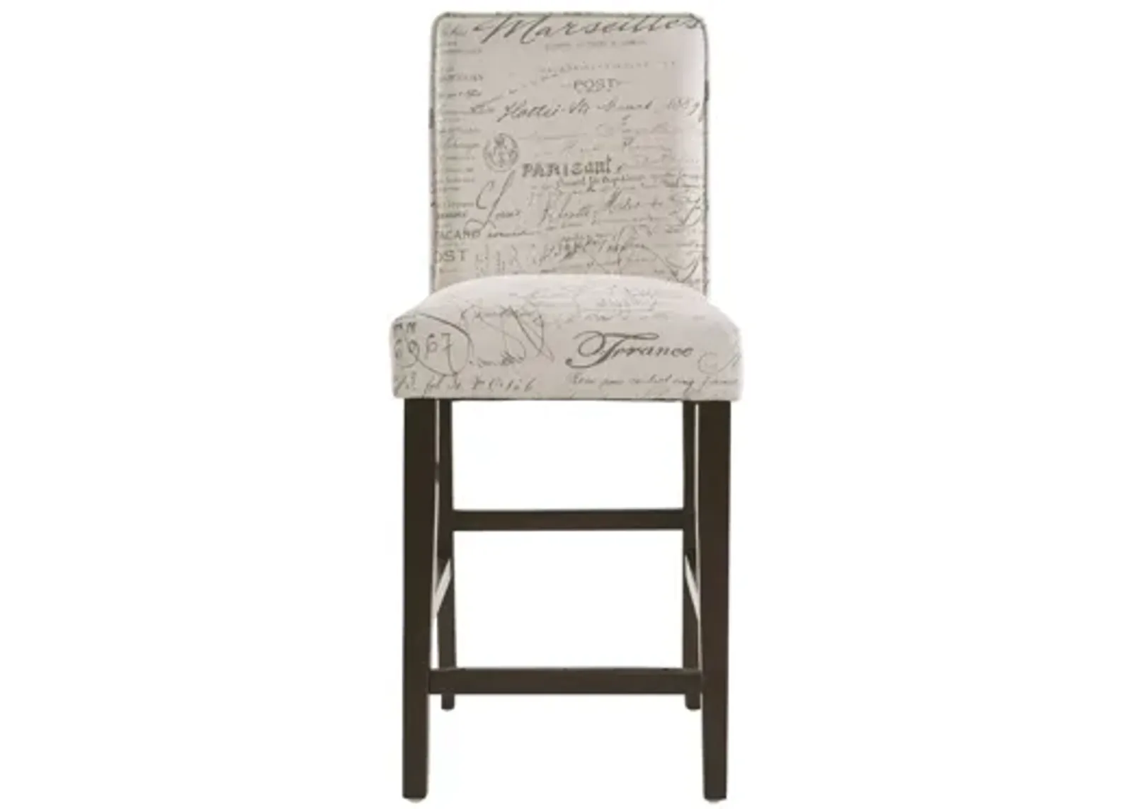 24" Counter Stool in Paris Script