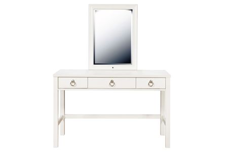 Bella White Vanity Mirror with LED Lights