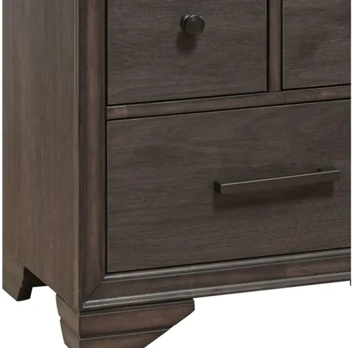 Youth Brown Nightstand with USB Port