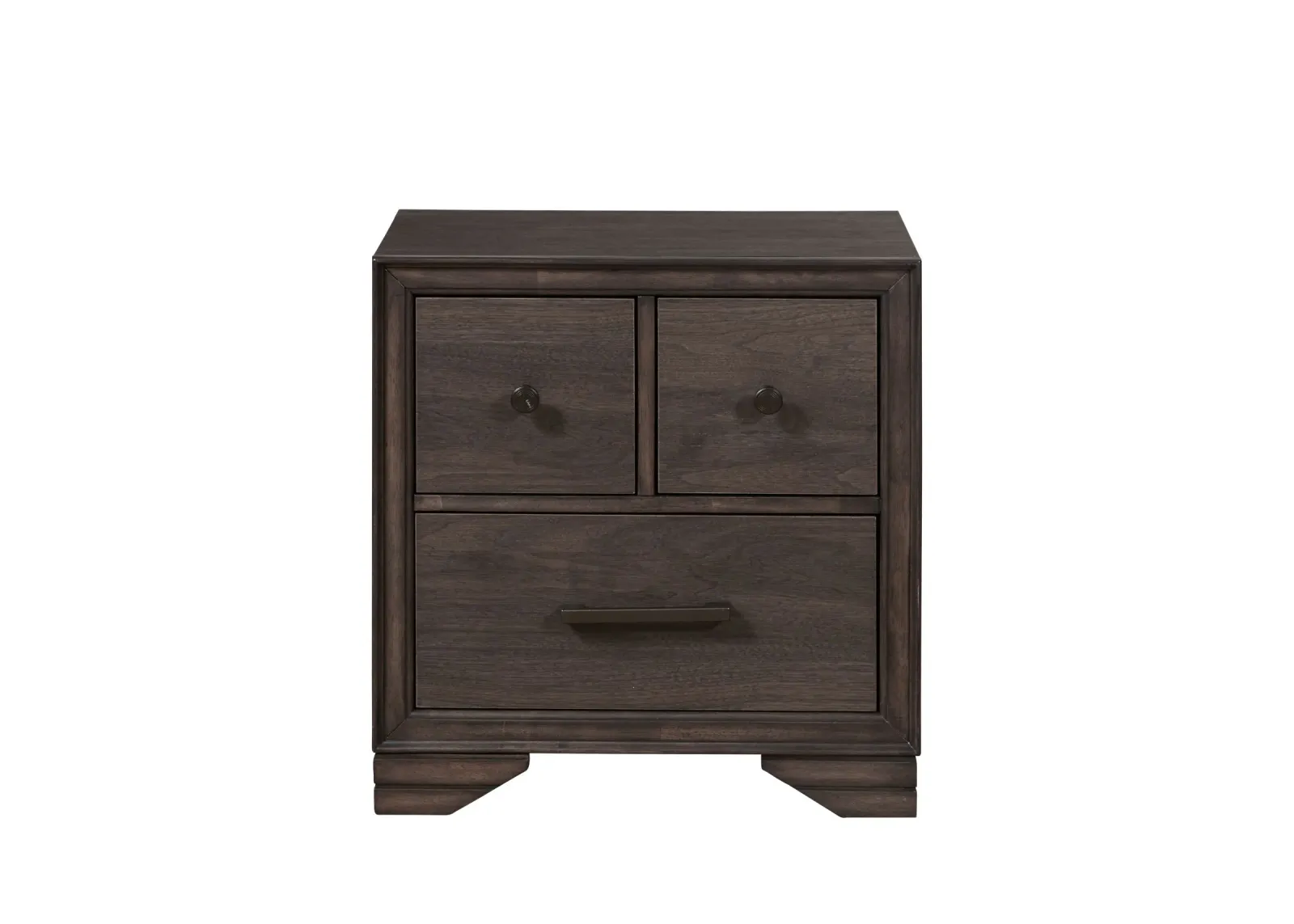 Youth Brown Nightstand with USB Port