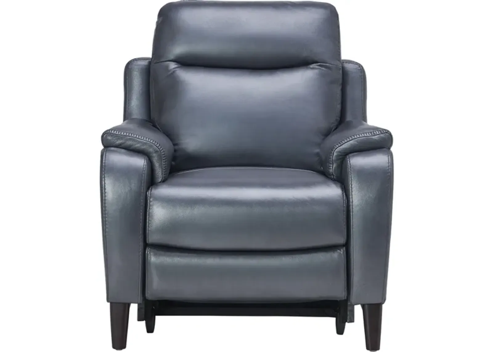 Marco Blue Dual Power Leather Recliner