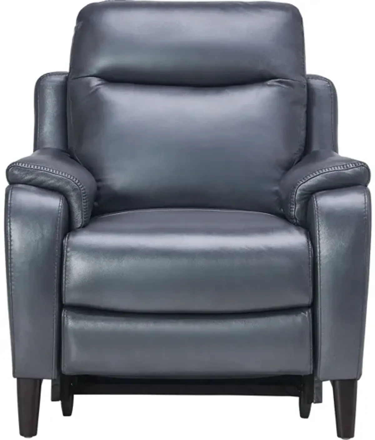 Marco Blue Dual Power Leather Recliner