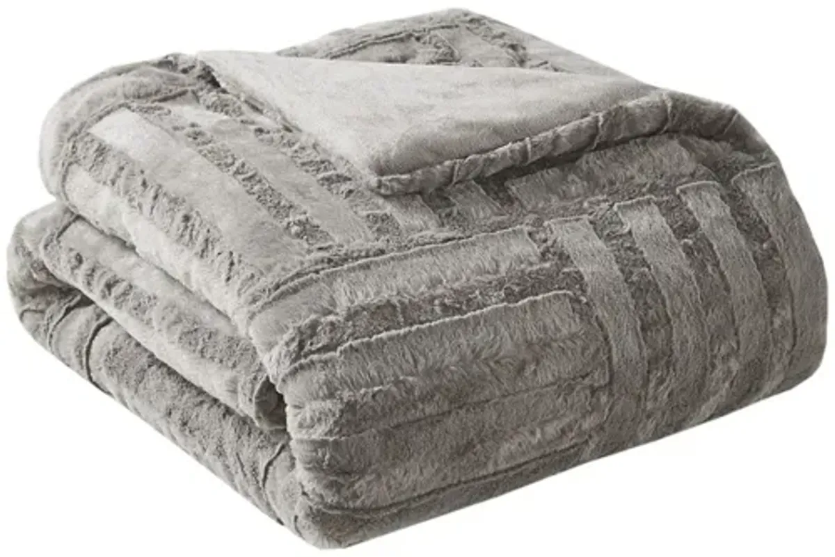 Arctic Ultra Plush Down Alternative Throw in Grey