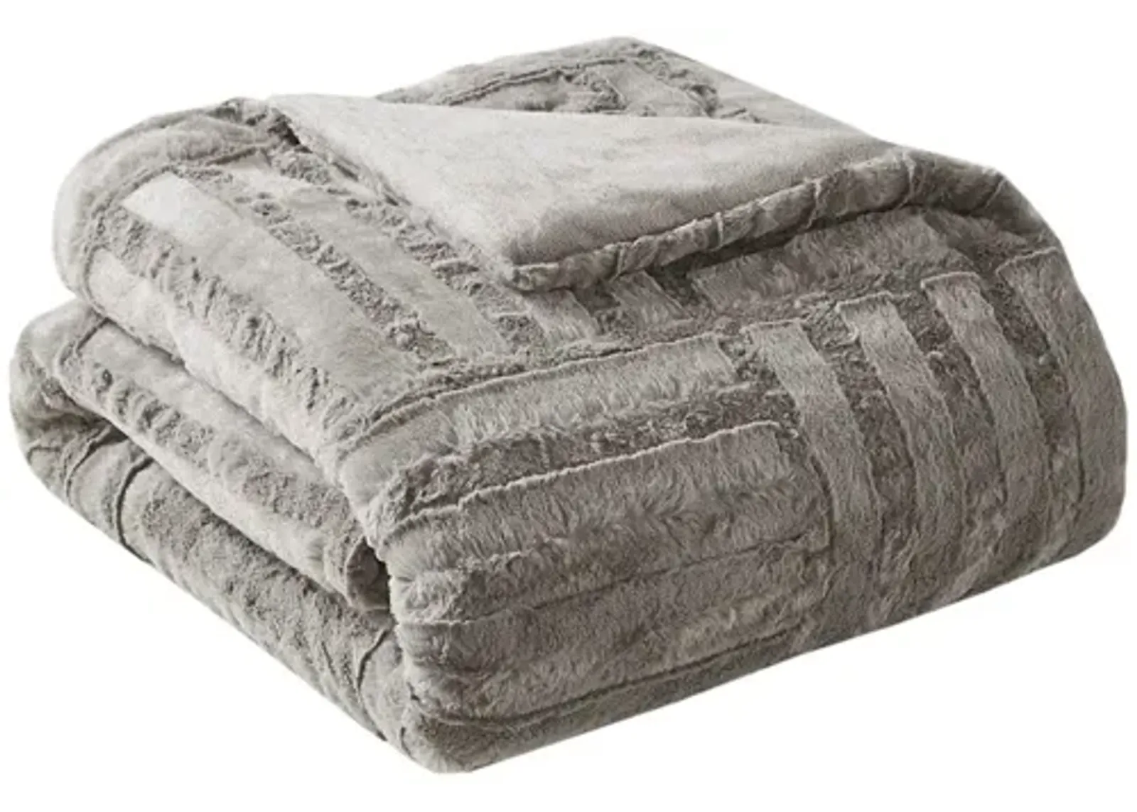 Arctic Ultra Plush Down Alternative Throw in Grey