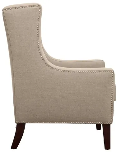 Barton Linen Wing Chair