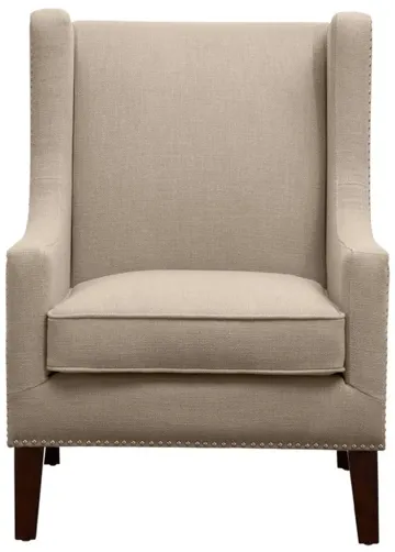 Barton Linen Wing Chair