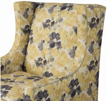 Barton Yellow Wing Chair