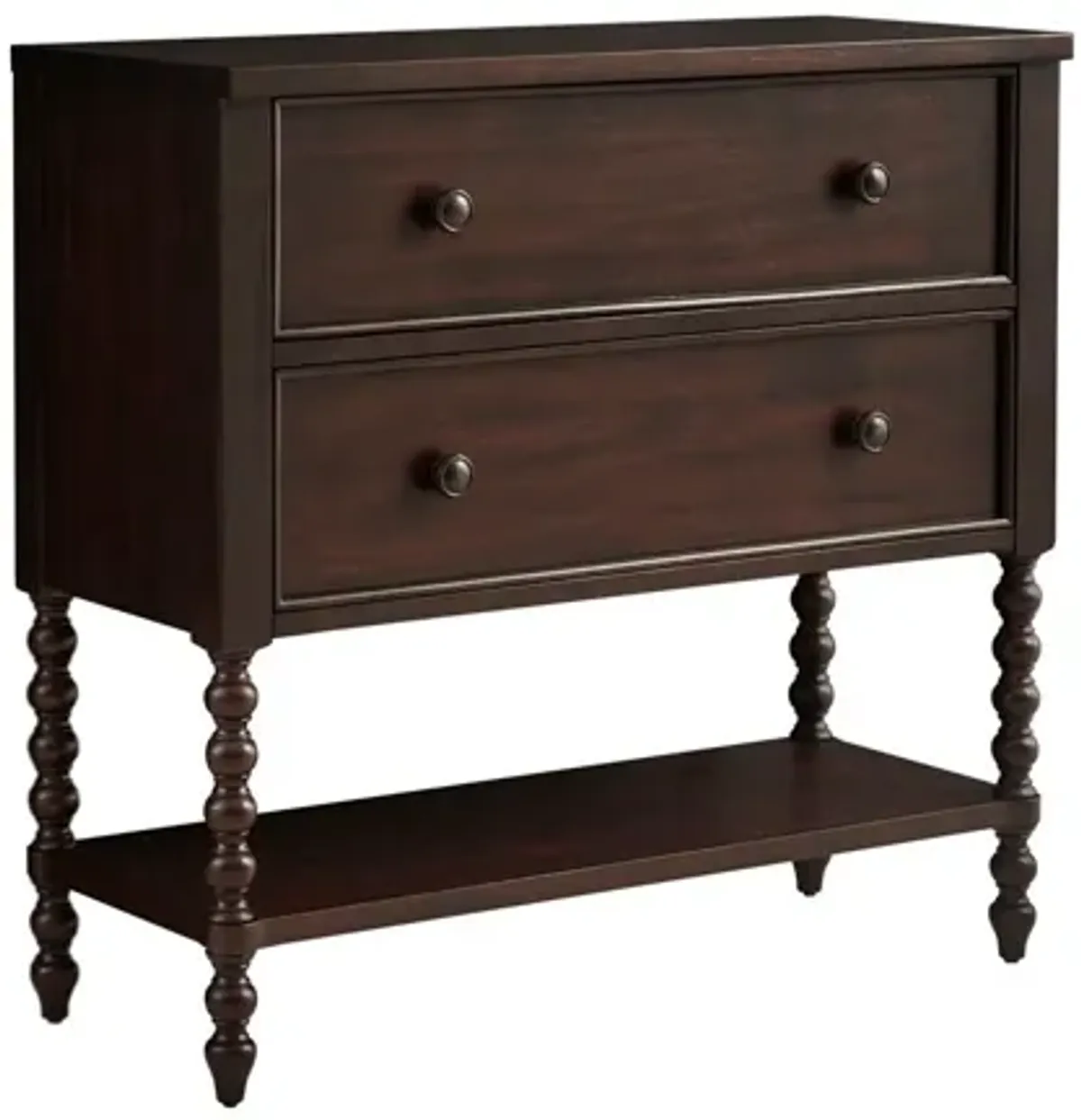 Beckett 2 Drawer Brown Accent Chest