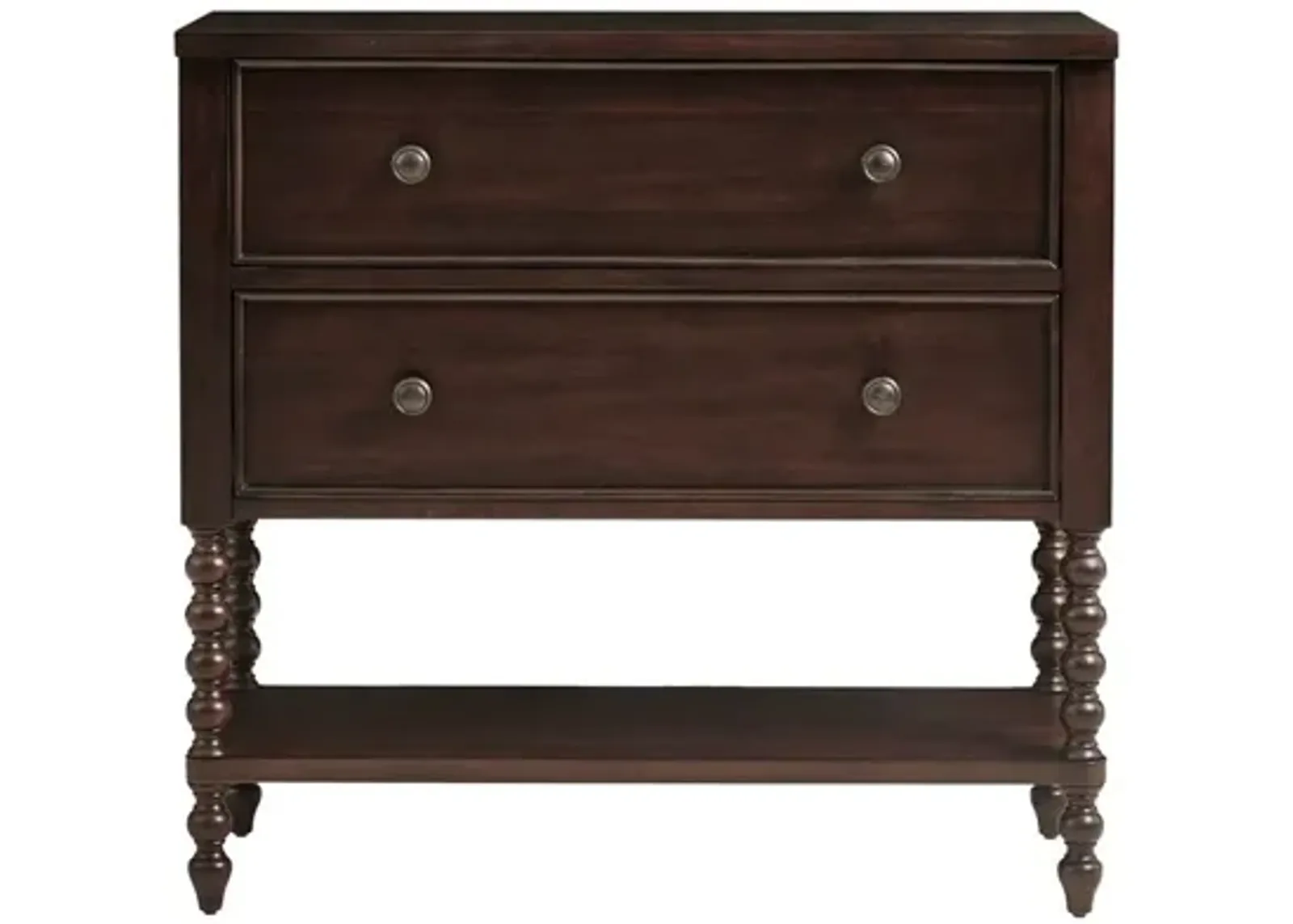 Beckett 2 Drawer Brown Accent Chest