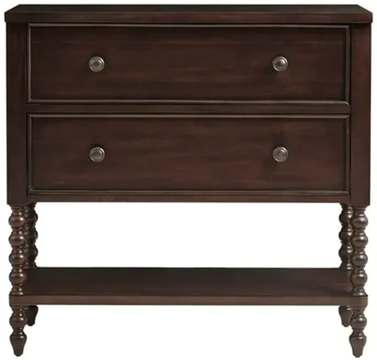 Beckett 2 Drawer Brown Accent Chest