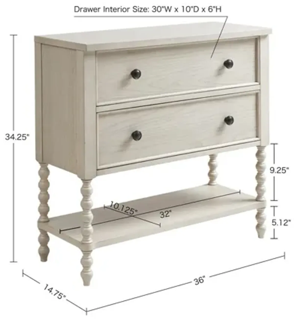 Beckett 2 Drawer Natural Accent Chest