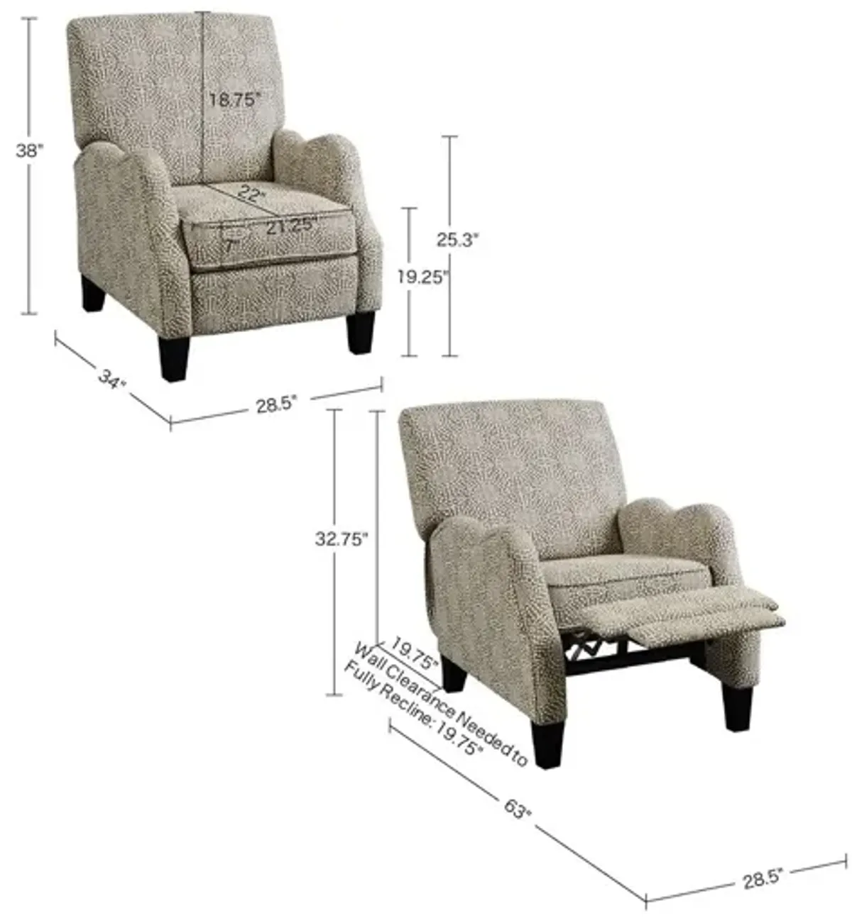 Hoffman Push Back Recliner