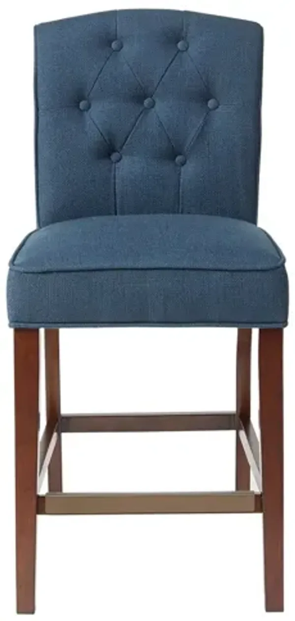 Marian Navy Tufted Counter Stool