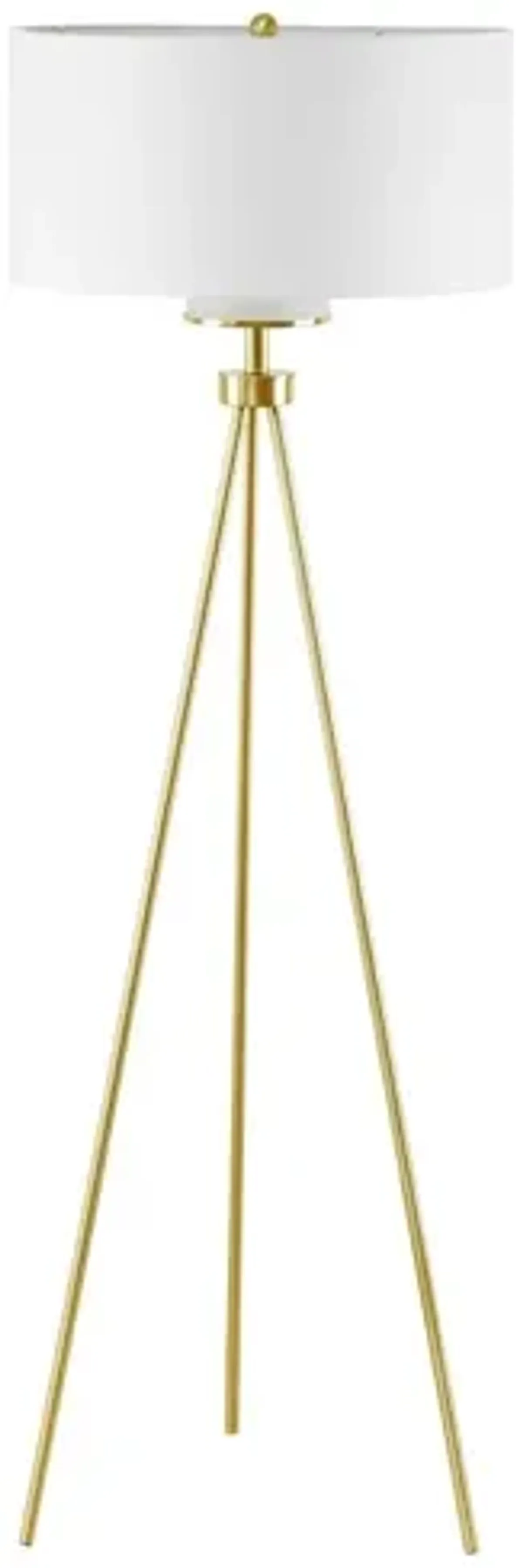 Pacific Gold Tripod Floor Lamp