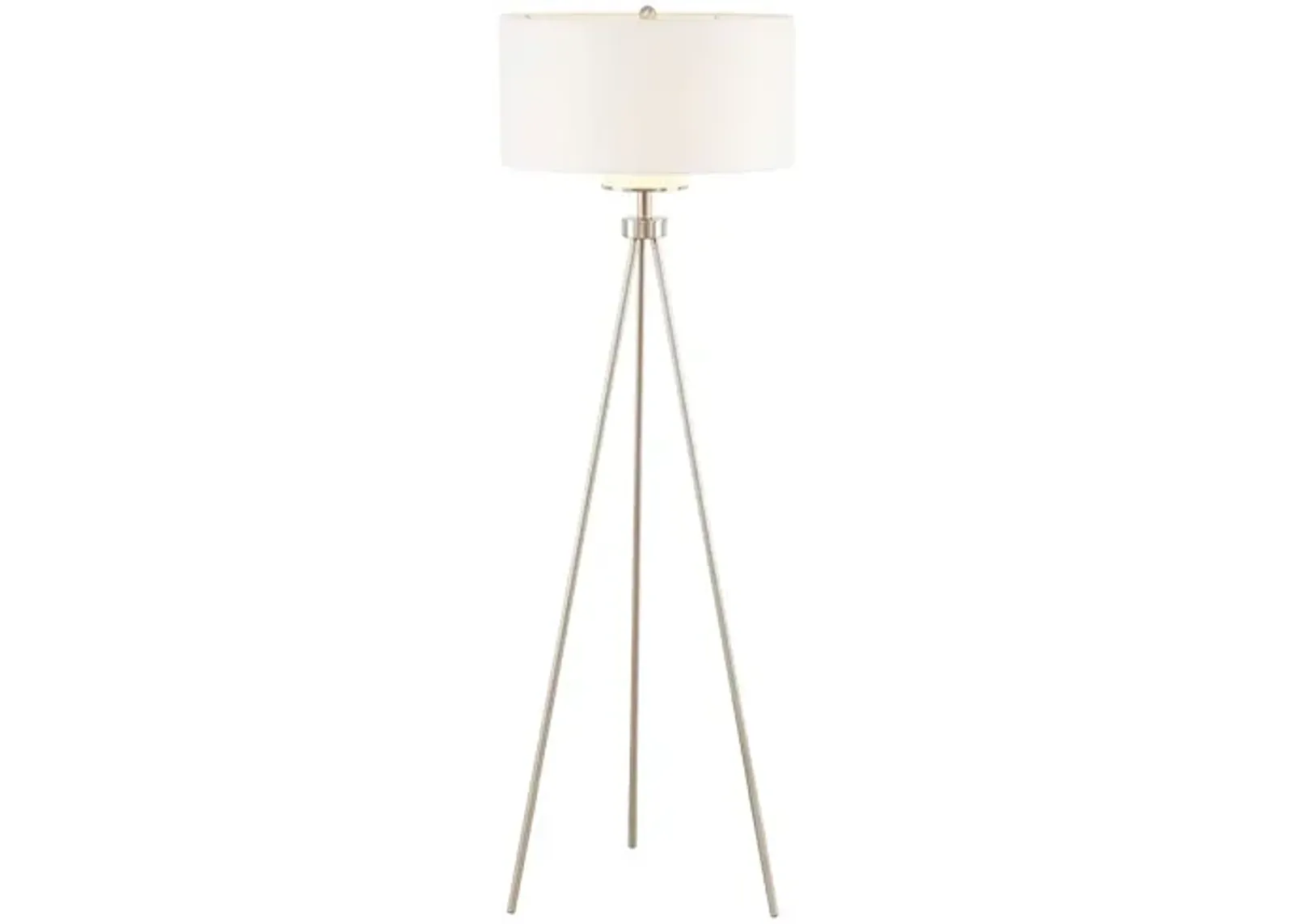 Pacific Silver Tripod Floor Lamp