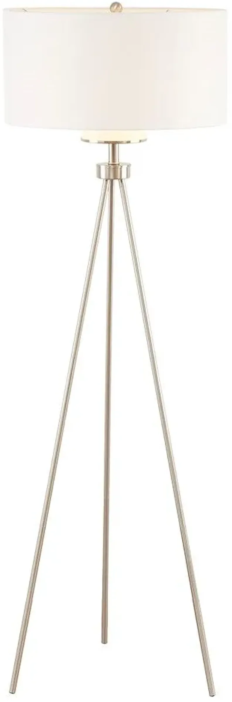 Pacific Silver Tripod Floor Lamp