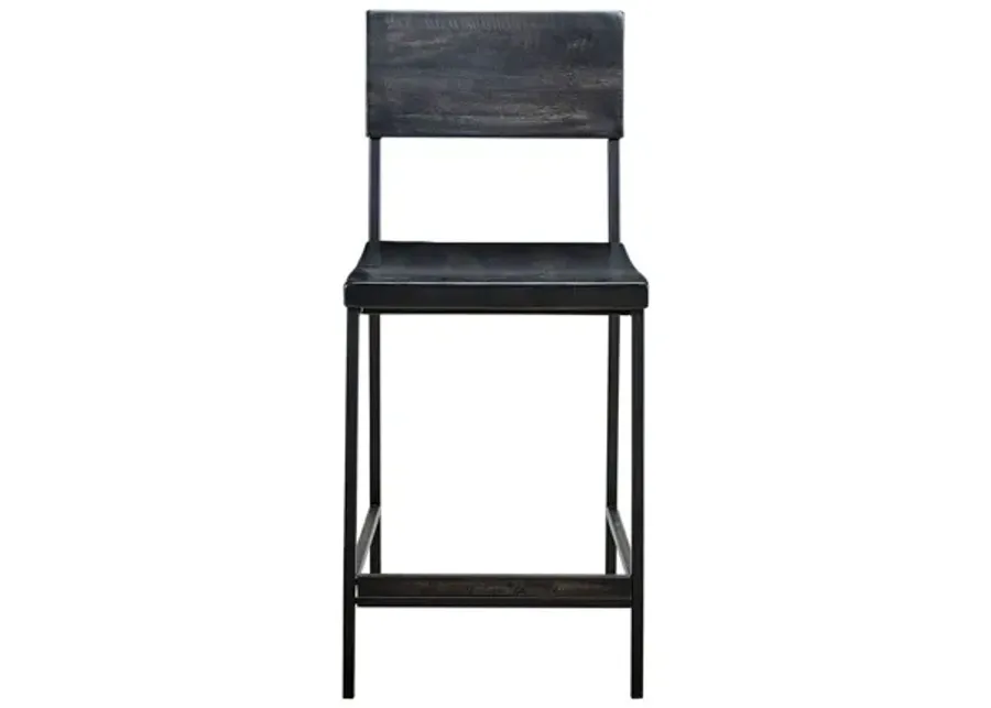 Tacoma 24" Black Counter Stool