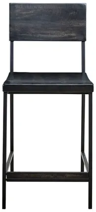 Tacoma 24" Black Counter Stool