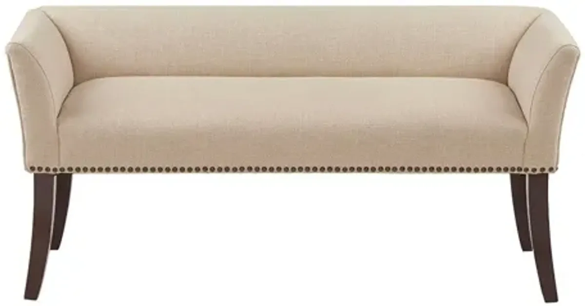 Welburn Cream Accent Bench