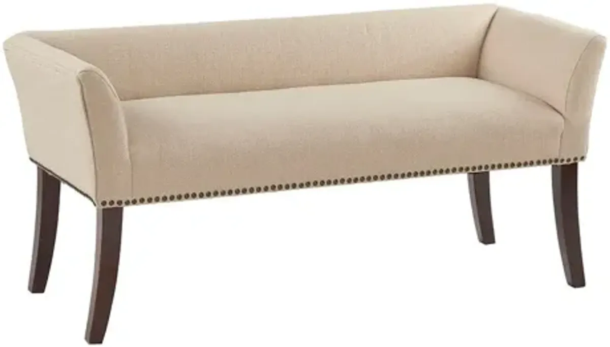 Welburn Cream Accent Bench