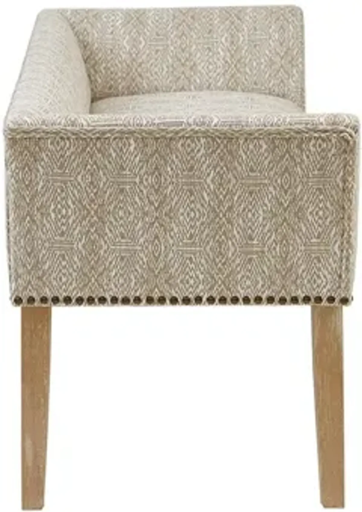 Welburn Taupe Accent Bench