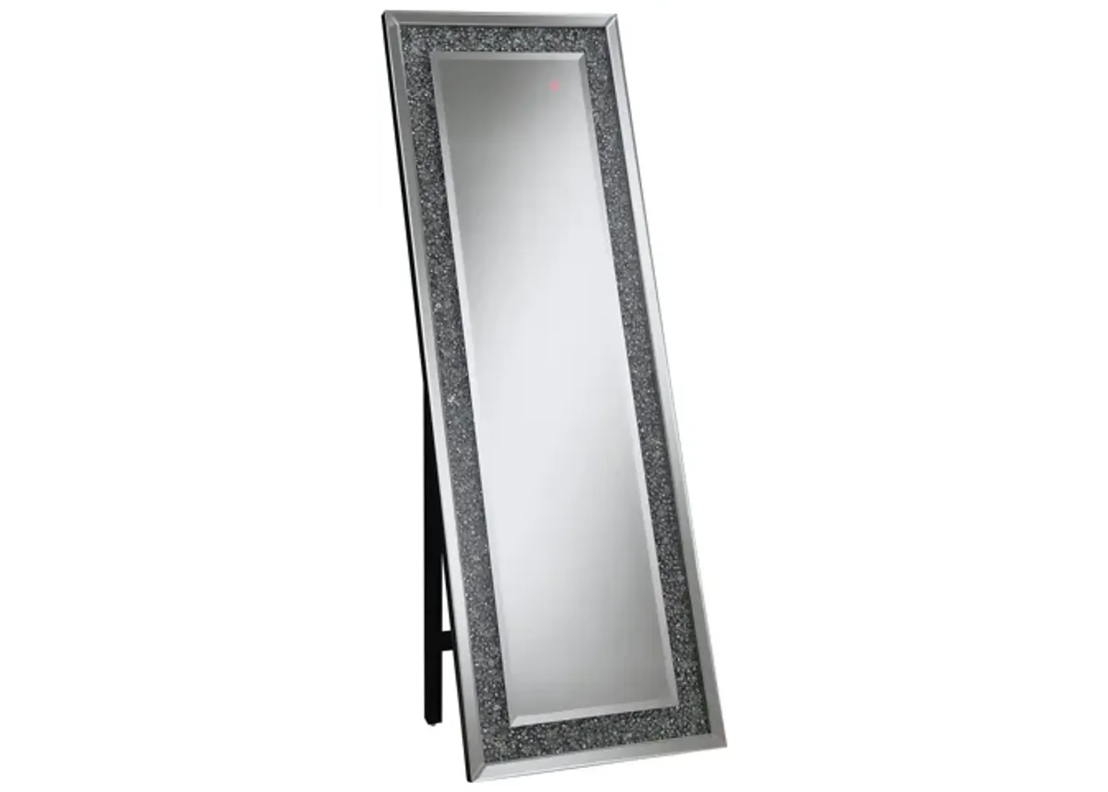 Bree Rectangular Standing Mirror with LED Lighting Silver