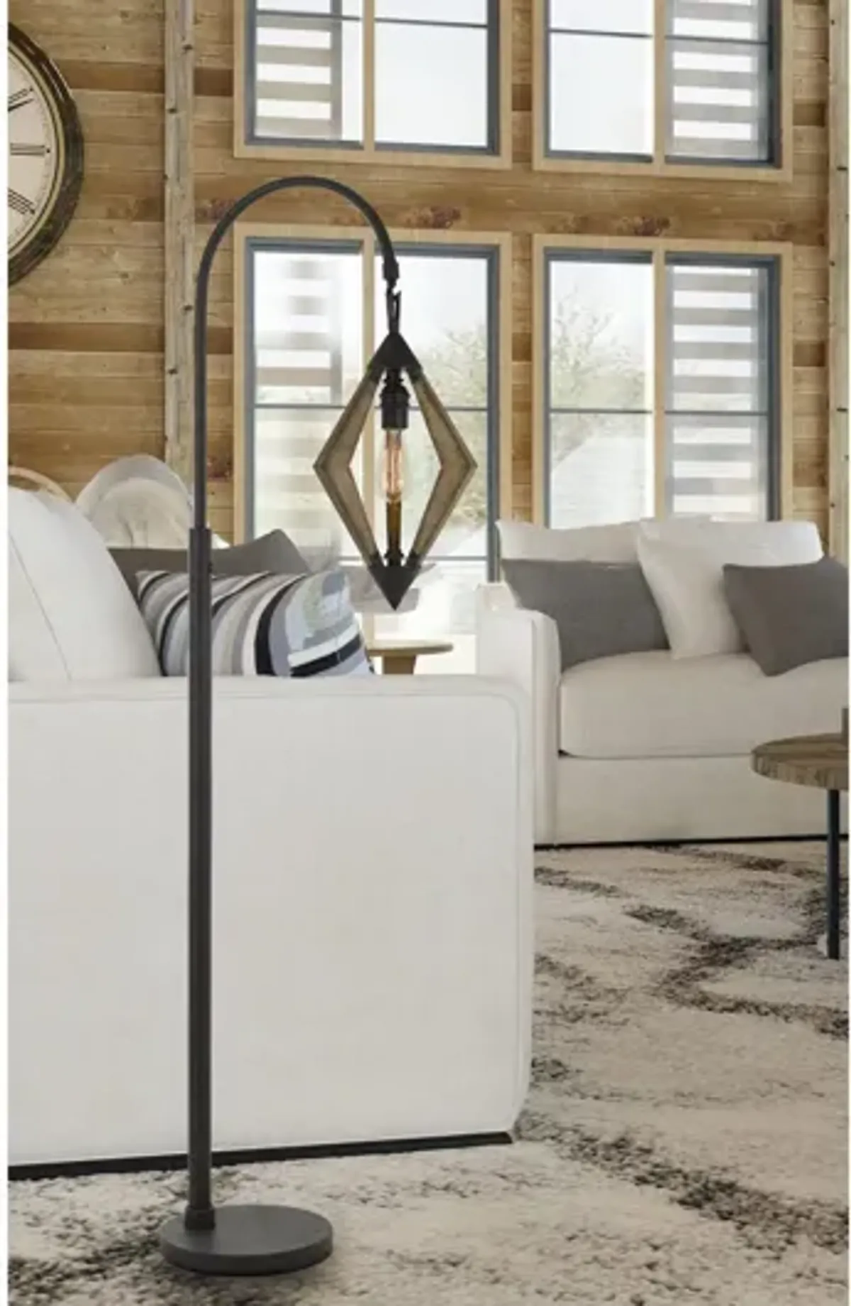 Diamond Down Bridge Floor Lamp