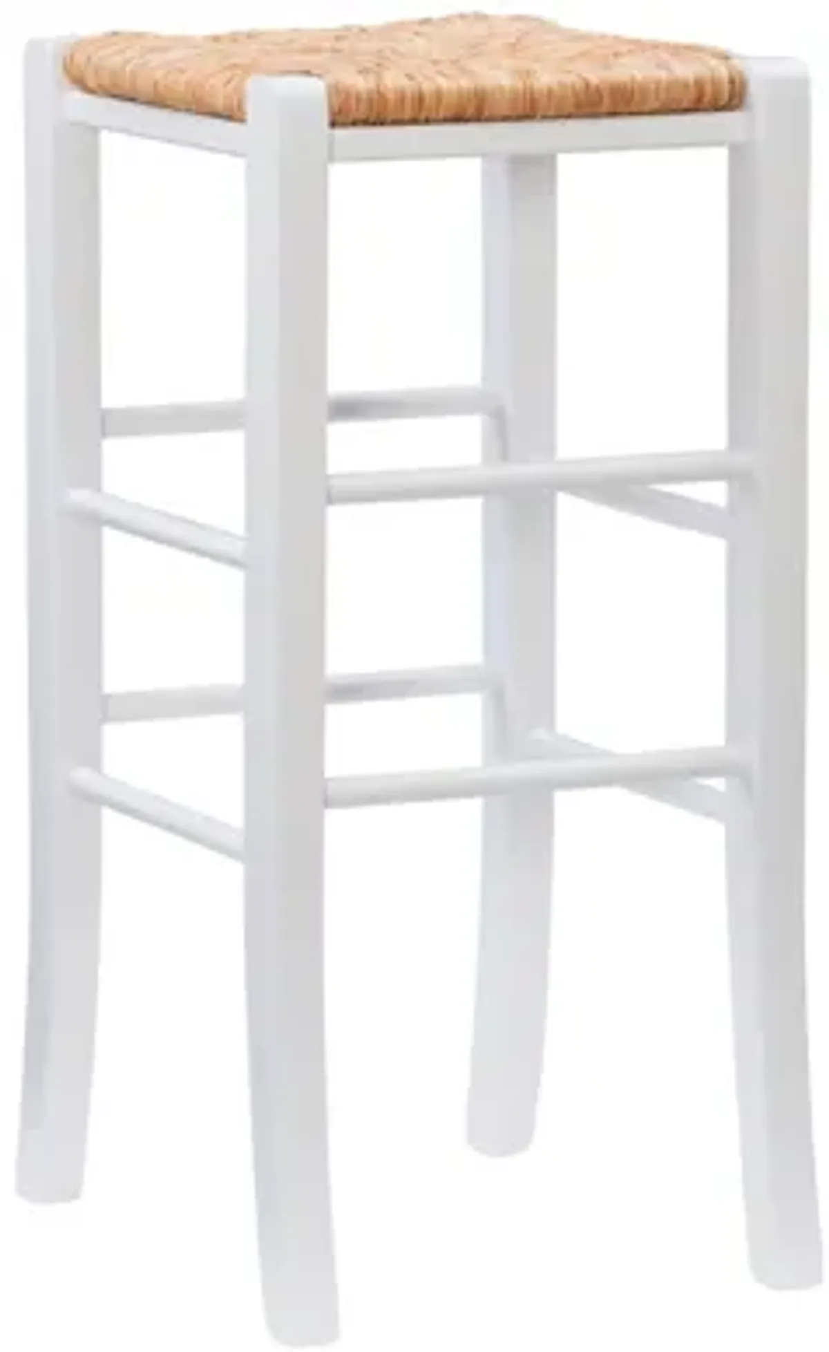 Venezia White Backless Bar Stool, Set of 2