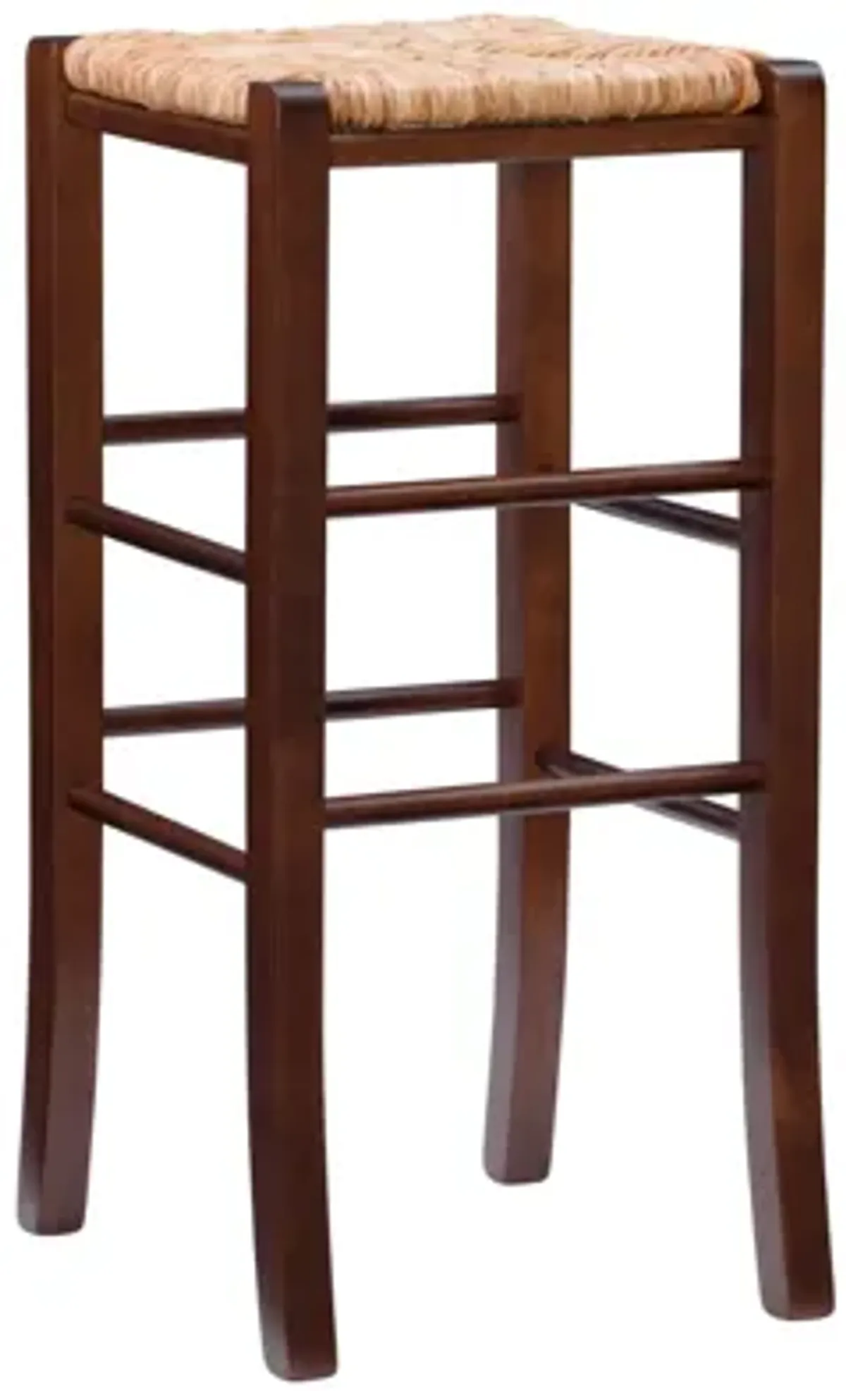 Venezia Dark Walnut Backless Bar Stool, Set of 2