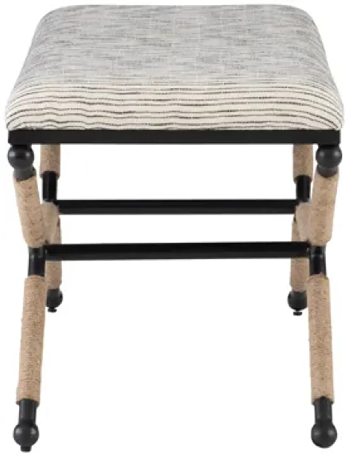 Campaign Striped Accent Bench