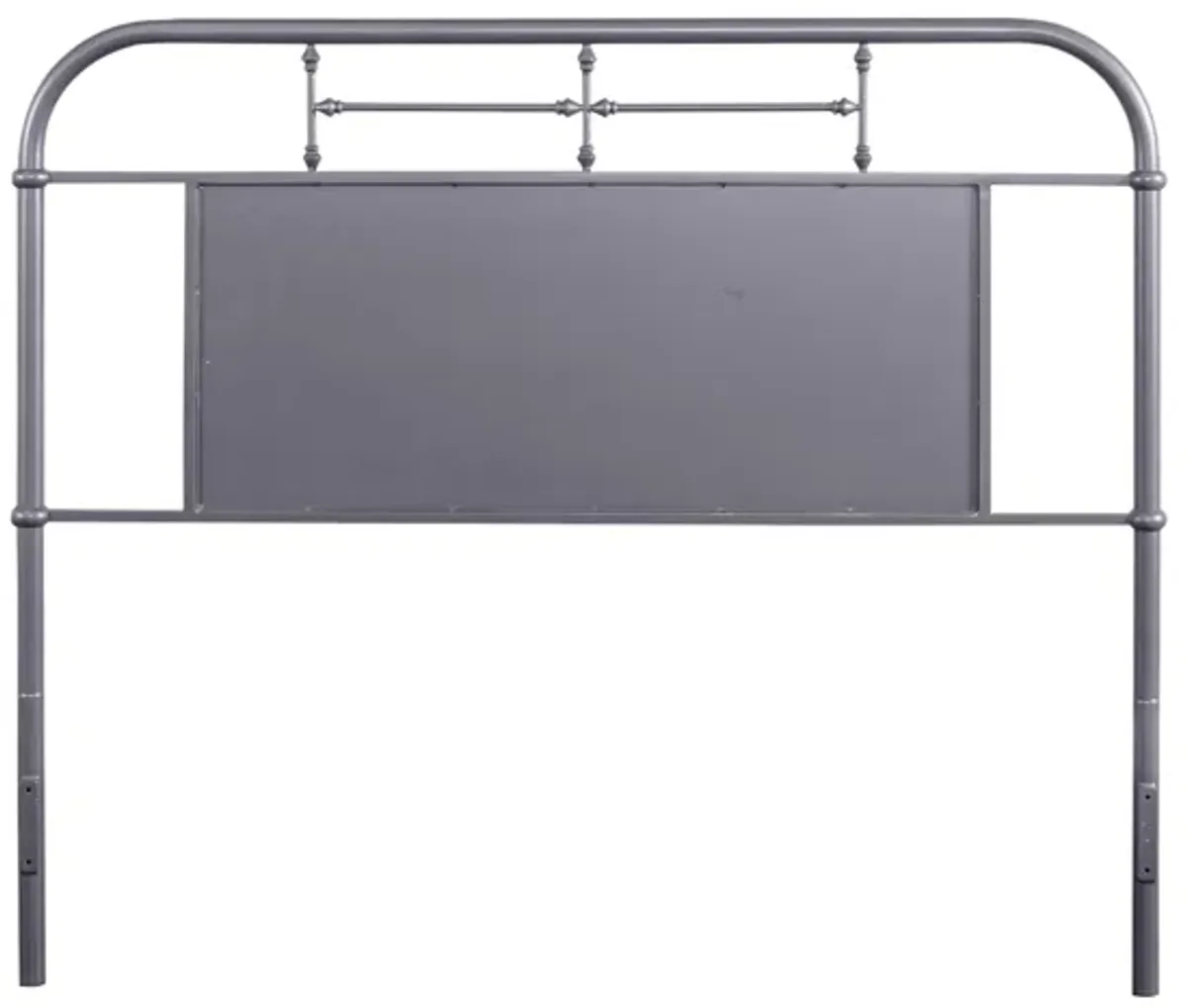 Vintage Full Grey Metal Headboard