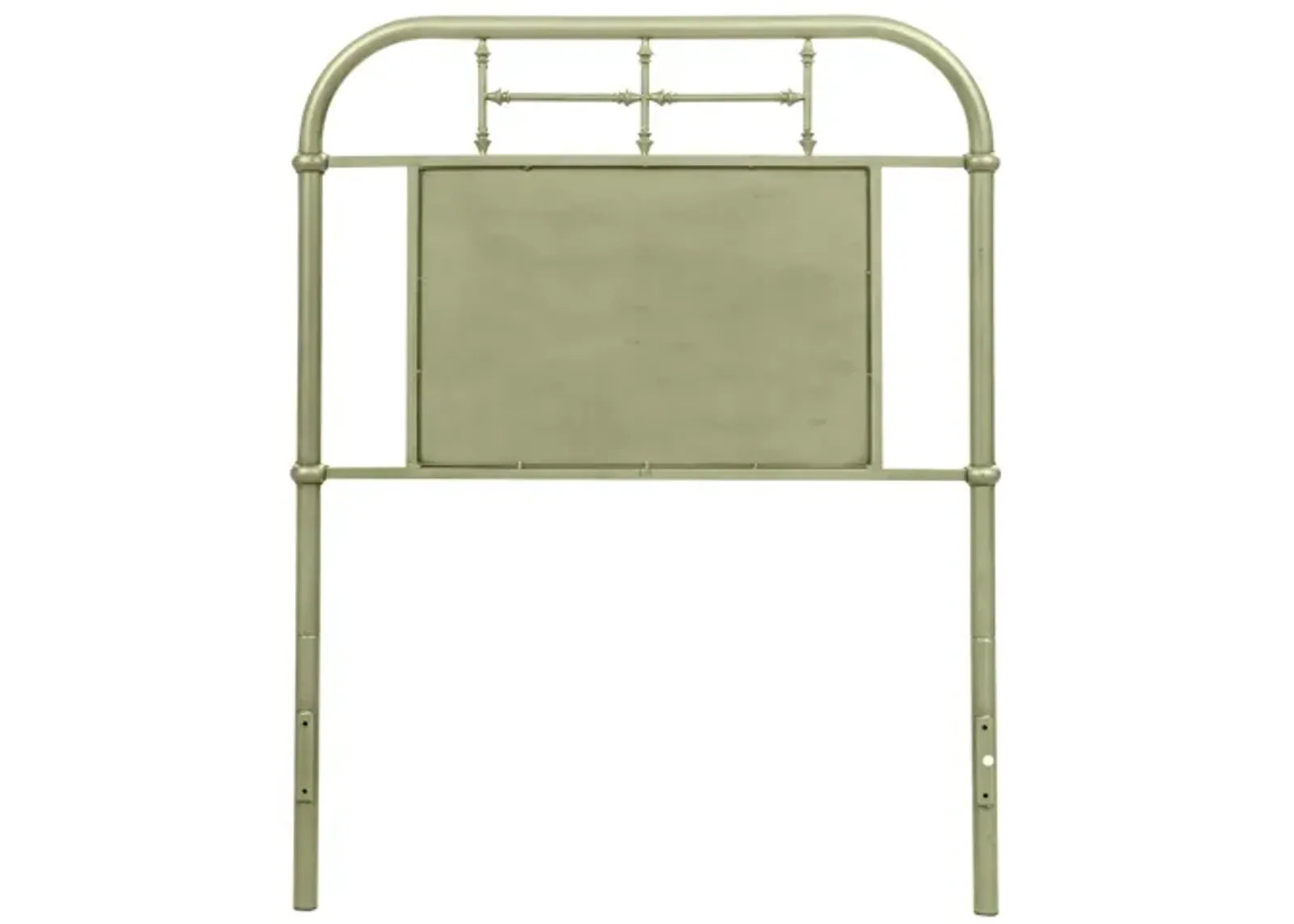 Vintage Twin Green Metal Headboard