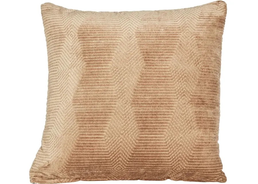 Maya Caramel 21" Toss Pillow by Jonathan Louis Design Lab