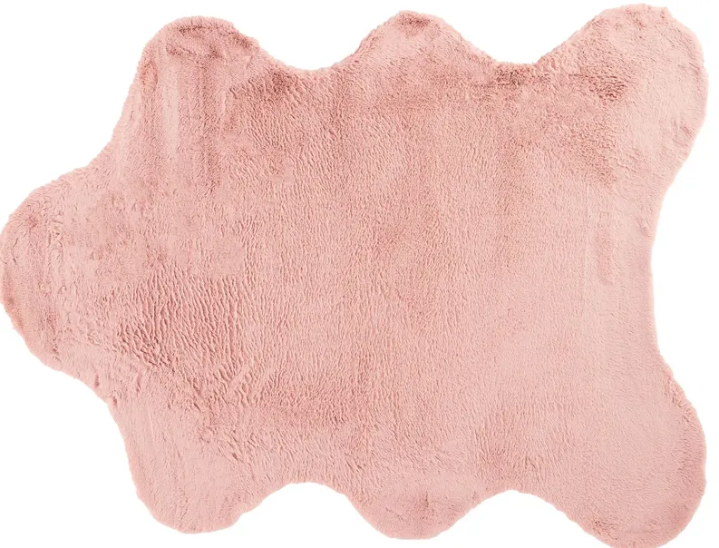 Luxe Velour 5 x 6-6" Pink Area Rug