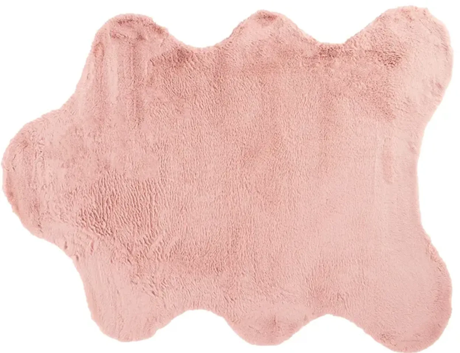 Luxe Velour 5 x 6-6" Pink Area Rug