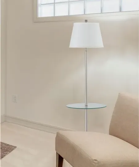 Floor Lamp with Glass Tray