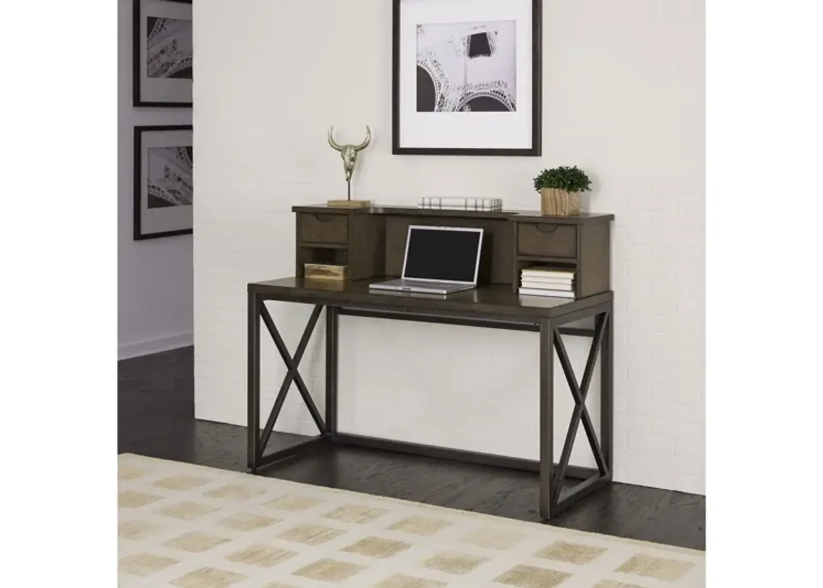 Xcel Writing Desk and Hutch by homestyles