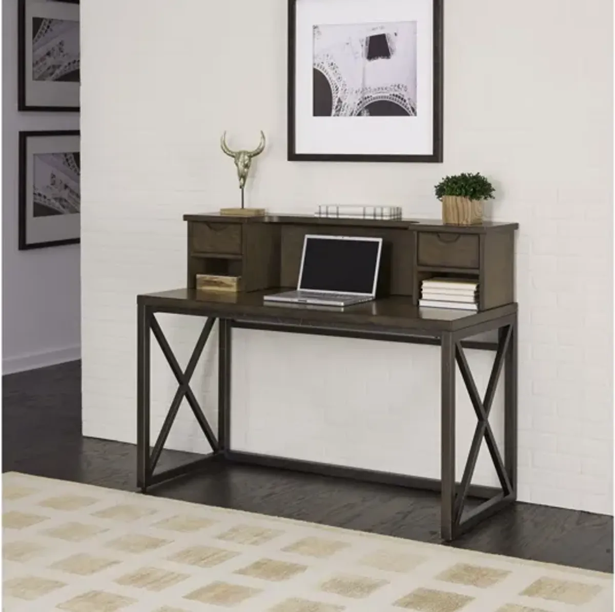 Xcel Writing Desk and Hutch by homestyles