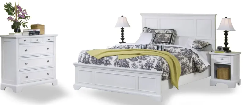 Century Queen Bed, Nightstand and Chest by homestyles